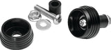 Kuryakyn 3804 Lodestar Axle Sliders, Black, Front