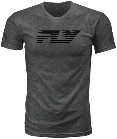Fly Racing Fly Fast Tee Grey Small – Comfortable 100% Cotton Crew Neck T-Shirt