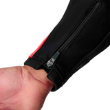 Tractech Evo D3o Jacket Blk/Flo Red Leather Lg