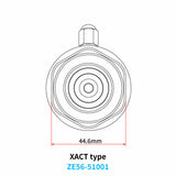 ZETA 8.89 in WP Shock Gas Valve Xact Shock ZE56-51001