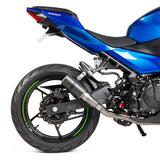Hotbodies MGP Stinger Slip-On Matte Carbon Exhaust for Kawasaki Ninja 400, Part 51801-2405