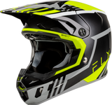 FLY Racing Formula CC Strike Helmet Grey/Black/Hi-Vis Medium, Part Number 73-4364M