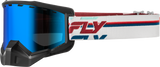 FLY RACING Focus Snow Goggle, Red/White, Model Focus, Part Number 37-50089
