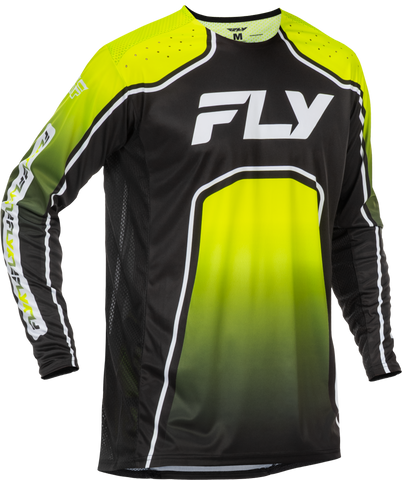 Fly Racing Youth Rayce Bicycle Jersey Lime/Black/White - Part Number 379-053YL