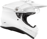 Fly Racing Trekker Solid Motorcycle Helmet White Medium F73-7037M