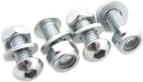 BOLT 2007-LPF Black Nylon License Plate Thumb Screws and Locknuts, 50-Pack
