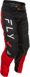 Fly Racing Kinetic Mesh Center Pants Black/White/Red Size 32 – Breathable and Adjustable Motocross Pant