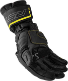RST S1 Leather Motorcycle Gloves Black/Fluorescent Yellow, Small – Part Number 103650F.YEL-08