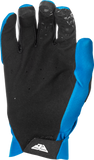 Fly Racing Youth Pro Lite Gloves Blue/White YL - Lightweight Race Gloves with Touch Screen Compatibility