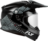 Fly Racing Trekker Granite Helmet Black/Grey XL, Part Number 73-7041X
