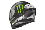 Exo R1 Air Helmet Quartararo Monster Energy Silver 2x