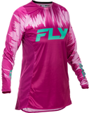 Fly Racing Women's Lite Jersey Pink/Turquoise Large - Comfortable and Performance-Driven Racing Apparel