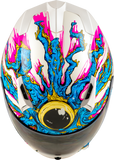 Fly Racing Revolt Space Creep Helmet Light Blue/White/Pink Small