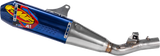 FMF Ano Ti Factory 4.1 RCT Slip-On Muffler with Blue Carbon Fiber Cap for Honda CRF450R and CRF450RX, Part 041631