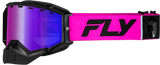 Fly Racing Zone Elite Snow Goggle Pink/Black with Polarized Rose Lens