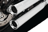 Vance & Hines 18–22 Harley-Davidson Softail Eliminator 300 Chrome Slip-On Exhaust, Part 16312