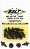 BOLT M6 Three-Stage Push Rivet Kit, 10-Pack, Part Number 2005-6SRIV