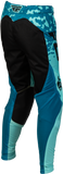 Fly Racing Women's Lite Flake Pants Aqua/Teal/Black Size 5/6, Part 380-63105
