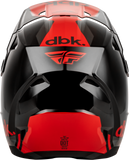 Fly Racing Kinetic DBK Helmet Black/Red/Grey Small 73-2005S