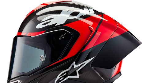 ALPINESTARS Supertech R10 Helmet - Element - Carbon/Red/White - 2XL 8200324-1363-XXL