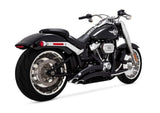 Vance & Hines 46375 Big Radius 2-2 Black PCX Full System Exhaust for 2018-2022 Harley-Davidson Fat Boy 114 and Breakout 114
