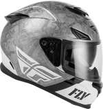 Fly Racing Sentinel Mech Motorcycle Helmet Black/White/Grey XL, Part Number 73-8430X