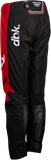 Fly Racing Youth Kinetic DBK Pants Black/Red/White, Size 18 - Part 380-53418