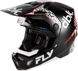 Fly Racing Youth Formula CP DBK Helmet Black/White/Red, Youth Large, Part Number 73-0044YL
