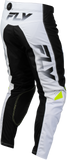 Fly Racing Kinetic Fade Motorcycle Pants White/Black/Hi-Vis, Size 38, Part Number 380-53038