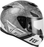 Fly Racing Sentinel Mech Full-Face Motorcycle Helmet Black/White/Grey Small, Part Number 73-8430S