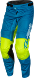 Fly Racing Youth Kinetic Mesh Khaos Pants Blue/White/Hi Vis Size 24