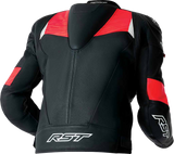 Tractech Evo D3o Jacket Blk/Flo Red Leather 3x