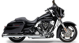 Cobra 6276 4-Inch Groove Tip Chrome Slip-On Muffler for Harley-Davidson FLH and FLT