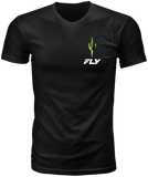 Fly Racing Desert Tee Black XL - Comfortable 100% Cotton Crew Neck T-Shirt