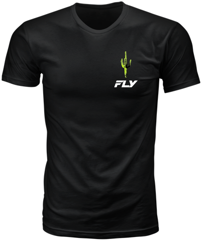 Fly Racing Desert Tee Black 2X - Comfortable 100% Cotton Casual T-Shirt