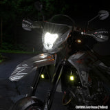 ZETA 38 mm LED Fog Lights Black White/Yellow Pair ZR47-0010
