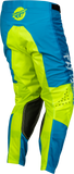 Fly Racing Youth Kinetic Mesh Khaos Pants Blue/White/Hi Vis Size 24