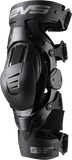 EVS Axis Sport Knee Brace Pair, Black/Black/Grey, Medium - AXISS-BK/GY-MP