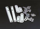 National Cycle 49-93 Harley-Davidson FL Beaded Wide Mount Chrome Kit KIT-CHQ