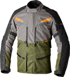 RST Maverick Evo CE Motorcycle Jacket Khaki/Grey/Orange, XL, Part Number 103198KHA-46