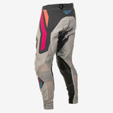 Fly Racing Youth Lite Vice Pants in Light Grey, Pink, and Coral – Size 26