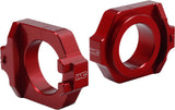 WORKS Elite Axle Blocks, Red, Model 17-205, Part Number 17-205