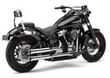 Cobra 6047 3-Inch Neighbor Hater Slip-On Mufflers, Chrome, Harley-Davidson Softail 2018-2024