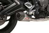 Yoshimura 19660AP520 AT2 Race FS SS/SS/CF Works Exhaust for 2021–2023 Triumph Trident 660