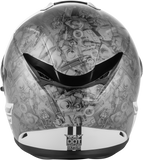 Fly Racing Sentinel Mech Motorcycle Helmet Black/White/Grey XL, Part Number 73-8430X