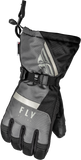 Fly Racing Cascade Gloves Black/Grey XL - Durable Motorcycle Riding Gloves