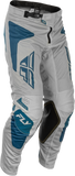 Fly Racing Kinetic Mesh Sym Pants Grey/Blue Size 32 – Lightweight Motorcycle Riding Gear with BOA Fit System and Enhanced Ventilation