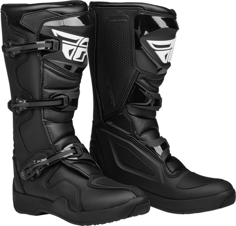 Fly Racing Maverik LT Boot Black Size 14 – Durable Motorcycle Footwear with CE Approval