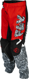 Fly Racing Youth Kinetic Mutant Pants Red/White/Black, Size 22, Part Number 379-53622