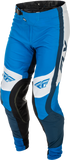 Fly Racing Lite Pants Blue/White Size 34 – Lightweight, Durable Motorcycle Riding Pants